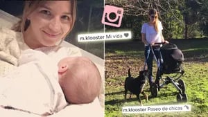 Las tiernas fotos de Marcela Kloosterboer y su beba Juana. (Foto: Instagram
