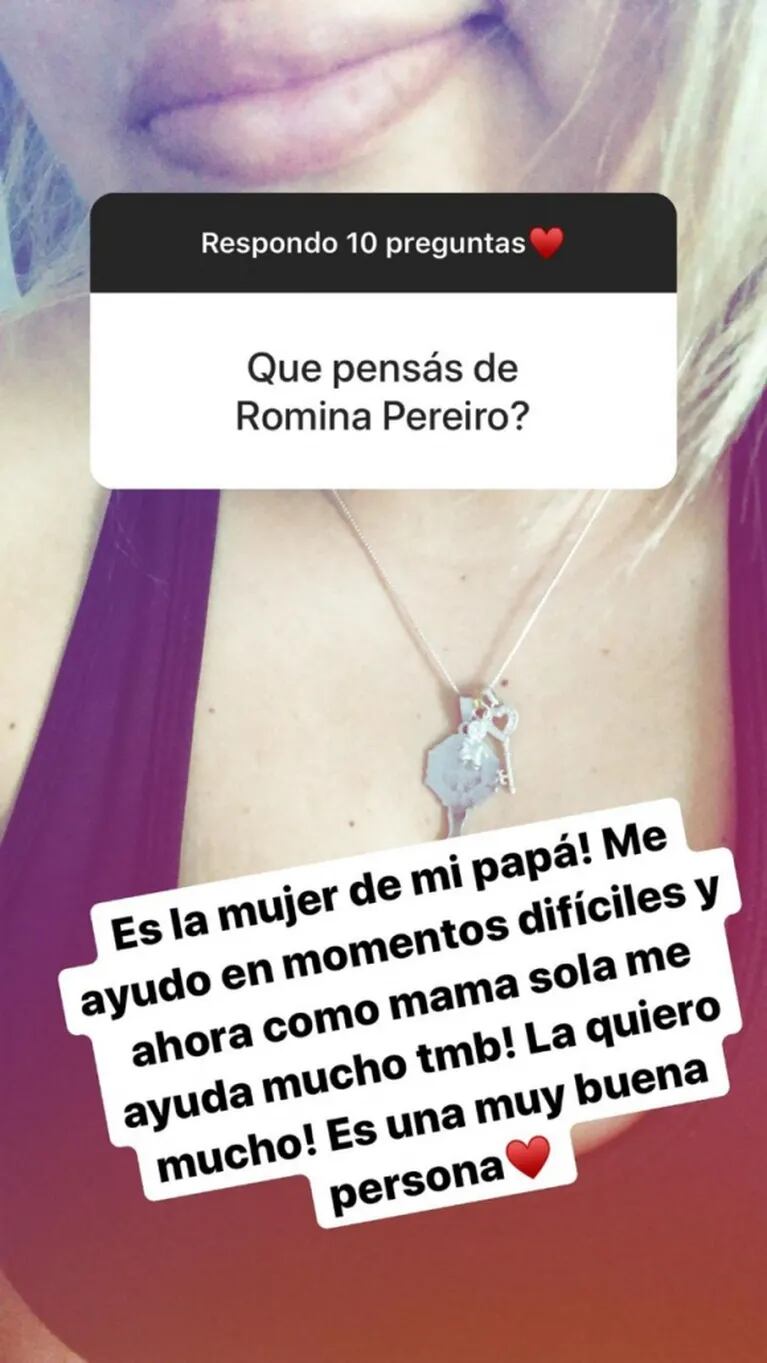 Morena Rial describió a fondo a Romina Pereiro: "La quiero mucho; es una muy buena persona"