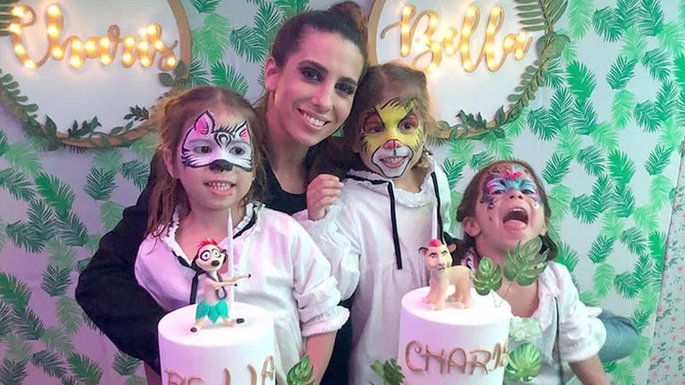 Cinthia Fernández mostró las fotos del increíble cumpleaños de Charis y Bella: Mis gemelas están enormes