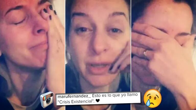 Mariela Fernández compartió su llanto desconsolado en Instagram.