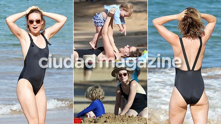 ¡Diosa sin Photoshop! Las vacaciones en familia de Olivia Wilde en las playas de Hawaii. (Foto: Grosby Group)