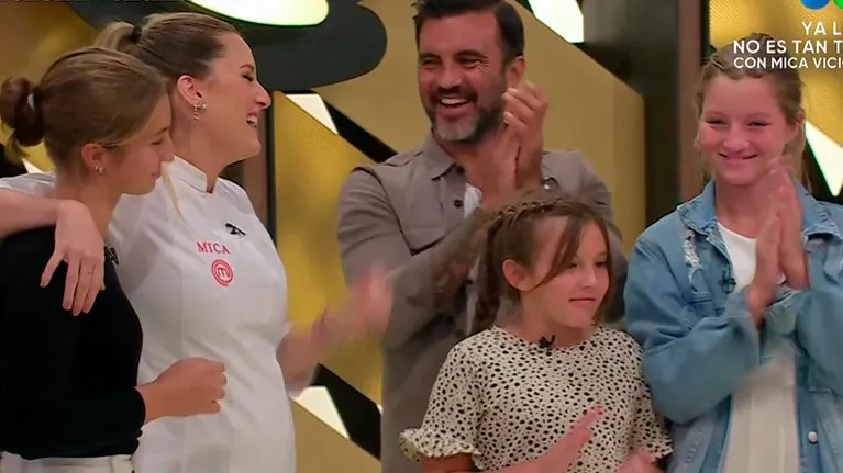 La reacción de las hijas de Fabián Cubero y Nicole Neumann cuando Mica Viciconte ganó MasterChef Celebrity: "Estoy muy feliz"