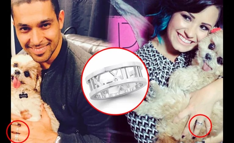 Demi Lovato y Wilmer Valderrama comparten el mismo anillo. (Foto: Web)
