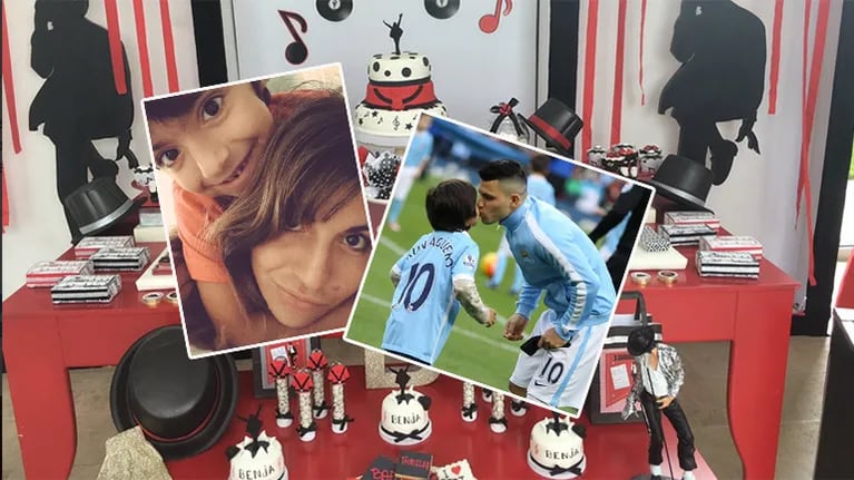 El hijo de Gianinna Maradona y el Kun Agüero cumplió 7 años: la original decoración de su fiesta