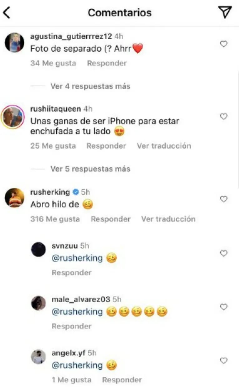 Rusherking compartió una foto "triste" que alertó a sus fans en medio del rumor de separación de China Suárez