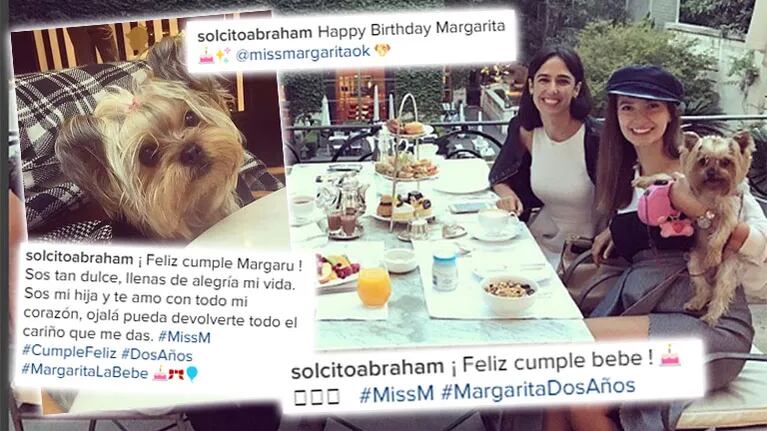 Solange Abraham le festejó el cumpleaños a su perra en un hotel de lujo.