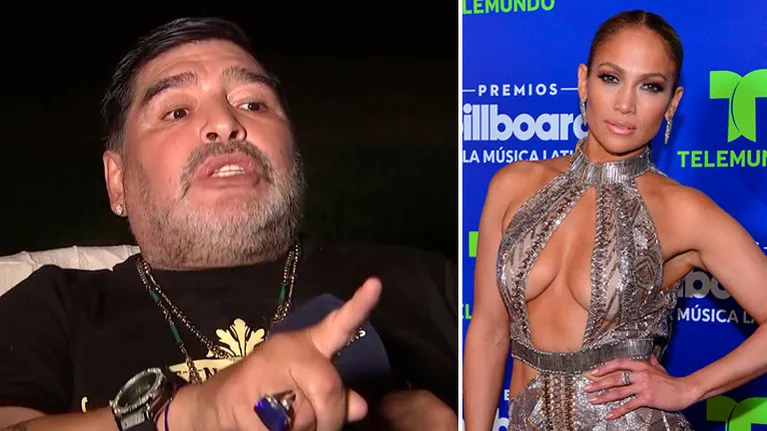 La hormonal reacción de Diego Maradona ante un reclamo cara a cara de Jennifer López