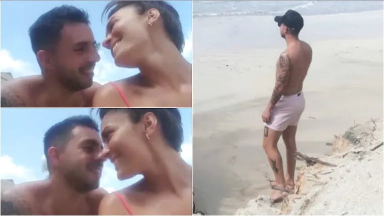 El piropo hot de Priscila Leskiw a Matías Defederico en medio de sus vacaciones en Brasil (Fotos: Capturas de Instagram Stories)