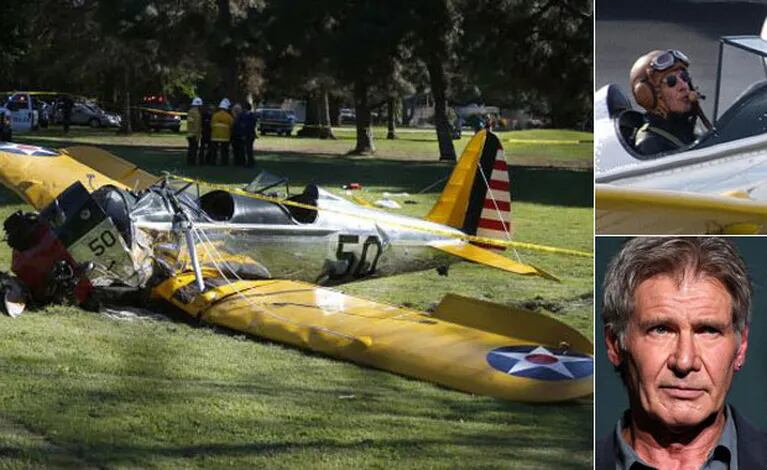 Harrison Ford se estrelló con una avioneta y está grave.