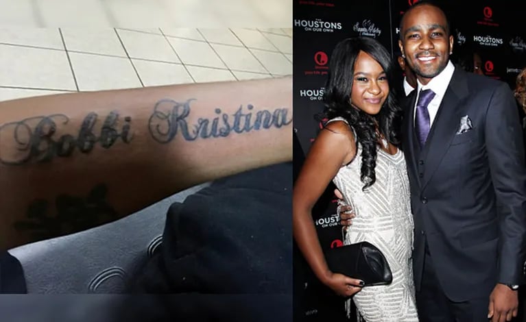 El tatuaje de Nick Gordon en honor a Bobbi Kristina Brown. 