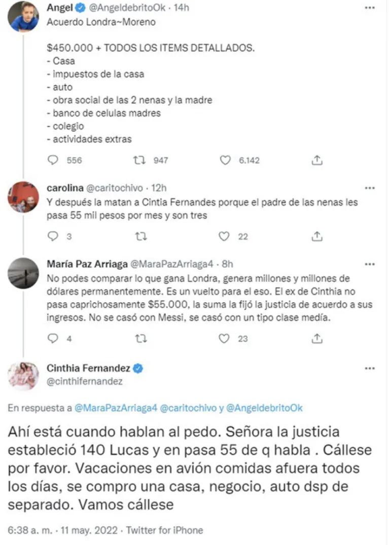 Cinthia Fernández apuntó contra Matías Defederico tras conocer el acuerdo de Paulo Londra con su ex