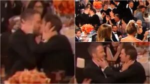 El beso de Ryan Reynolds y Andrew Garfield en los Golden Globe. Foto: Captura