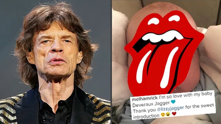 ¡Presentación oficial! Conocé la carita del octavo hijo de Mick Jagger… ¡y su triple nombre!