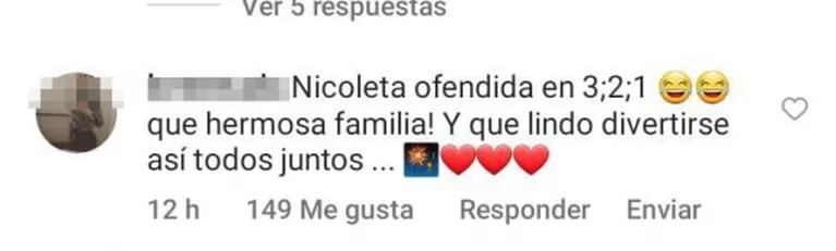 Mica Viciconte, Fabián Cubero y sus hijas hicieron un insólito challenge que generó picantes comentarios: "A Nicole no le debe gustar"
