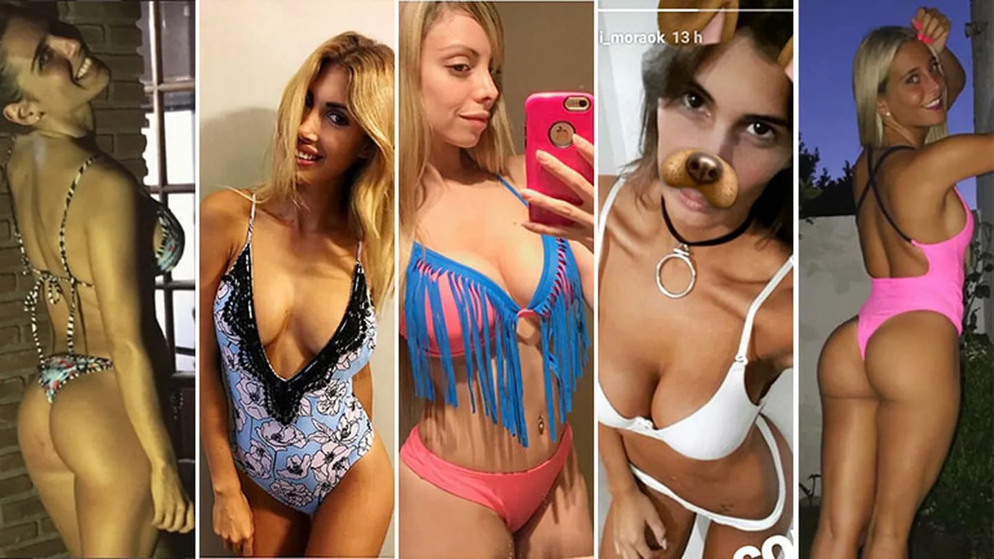 Mina Bonino, Flor Fourcade, Gisela Bernal, Magalí Mora y Sol Pérez, algunas de las diosas que incendian Instagram. (Foto: Instagram)
