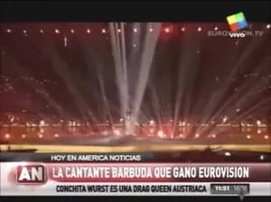El "tremendo" blooper de Guillermo Andino al presentar a Conchita Wurst, la cantante barbuda que ganó Eurovisión