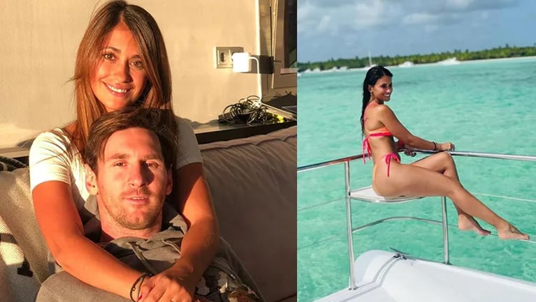 La apasionada reacción de Lionel Messi al ver las fotos sensuales de Antonela Roccuzzo en el mar.
