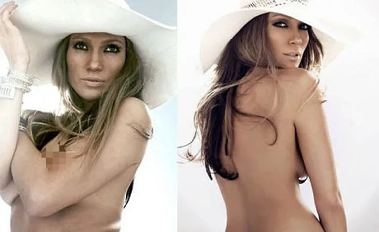 Jennifer Lopez: aparecen fotos de la cantante semi desnuda y sin Photoshop. (Foto: Web)