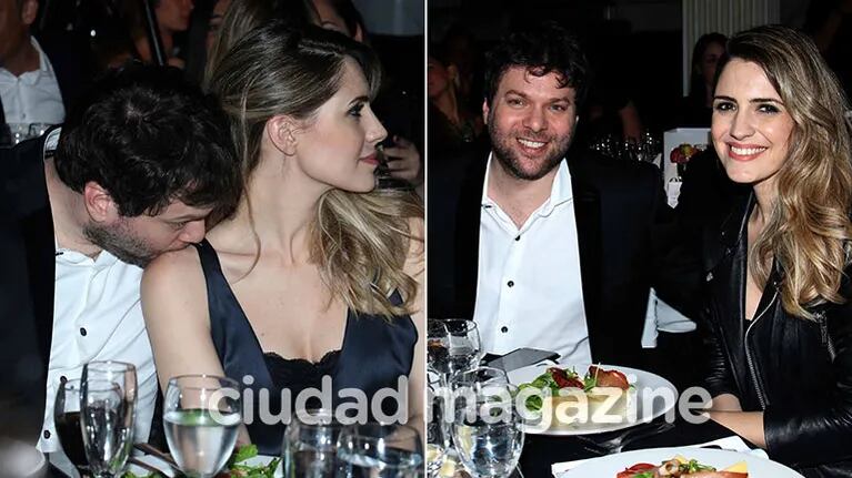 Guido Kaczka, súper mimoso con Soledad Rodríguez en una cena benéfica (Foto: Movilpress)