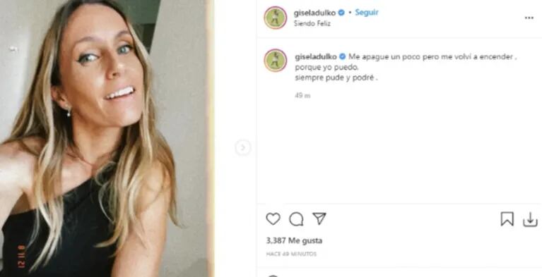 Llamativa reflexión de Gisela Dulko tras su escandalosa separación de Fernando Gago: "Me volví a encender"