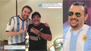 Ergün Demir y Maradona, juntos (Fotos: Twitter y Web)