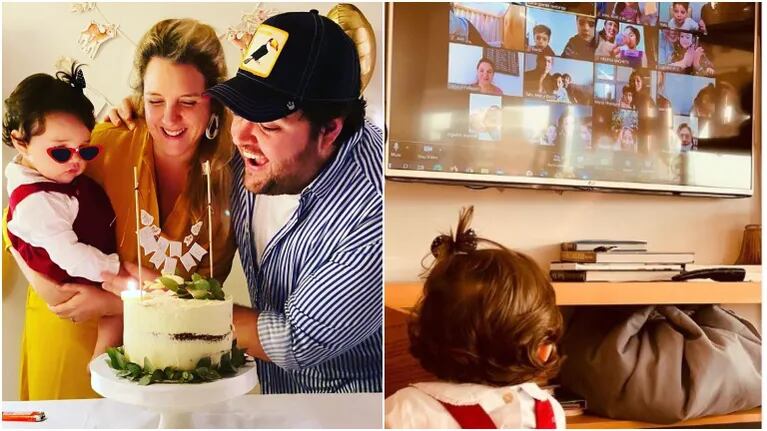 Darío Barassi celebró el primer añito de su hija en cuarentena (Fotos: Instagram)