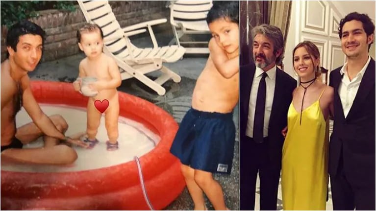 La tierna foto vintage de Ricardo Darín con sus hijos… ¡en una pileta de lona!: Chau, verano