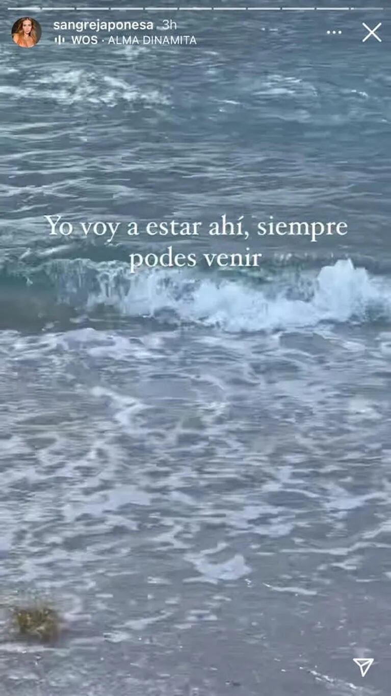 La emoción de China Suárez frente al mar de Miami, donde arrojaron las cenizas de Sofía Sarkany: "Tu magia está cerca"