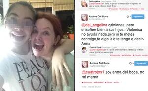 Anna, la hija de Andrea Del Boca, tomó "prestada" la cuenta de su mamá (Fotos: Twitter). 