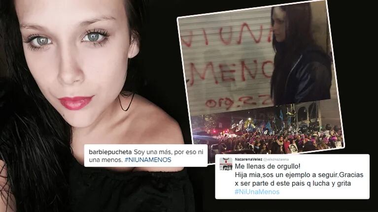 El tweet de Barbie Vélez tras la multitudinaria marcha contra la violencia de género (Foto: Instagram y Twitter)