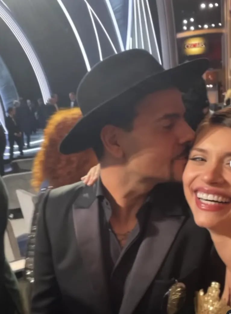 Eva de Dominici se mostró cariñosa con su esposo en una fiesta de los Oscars: "Recuerdos del finde"