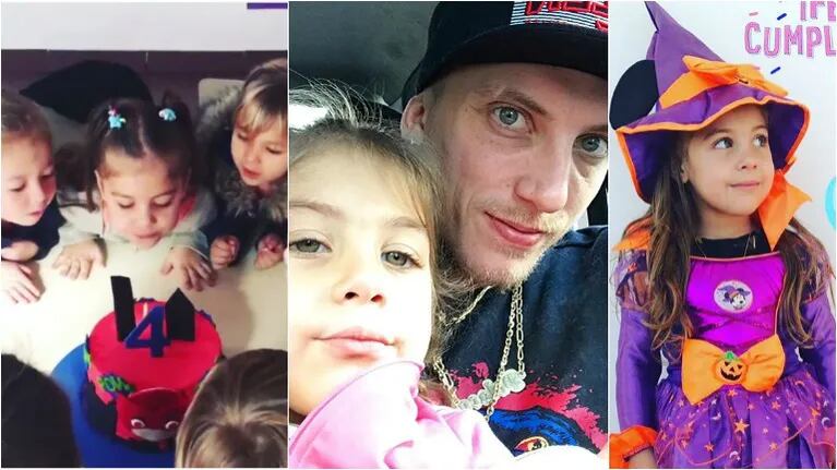 ¡Que los cumplas! La felicidad del Polaco por los 4 años de su hija más chica. Foto: Instagram