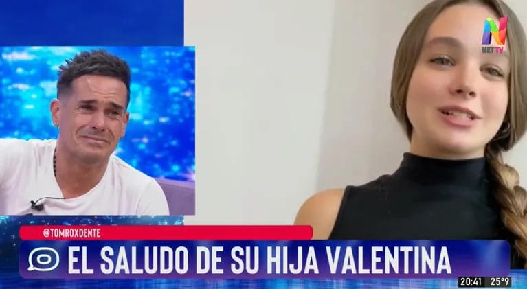 El llanto desconsolado de Hernán Caire al ver a su hija Valentina