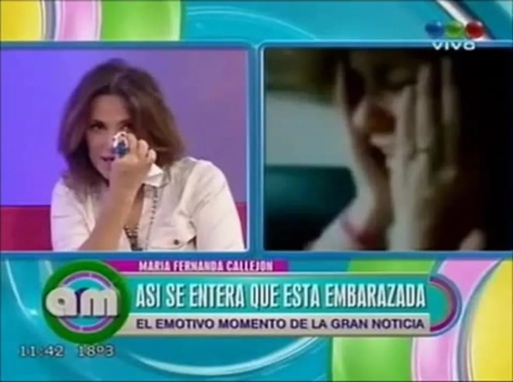 María Fernanda Callejón reveló el detrás de escena del video de cuando se enteró que estaba embarazada