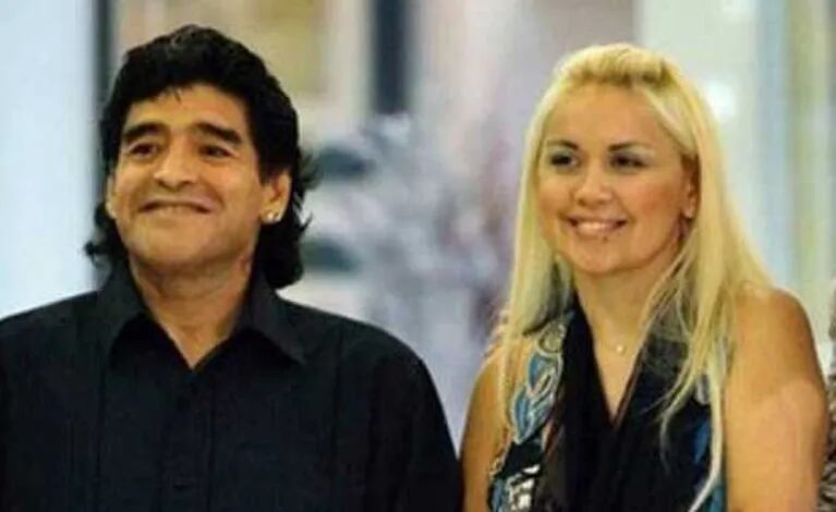 Diego Maradona y Verónica Ojeda, embarazados. (Foto: Web)