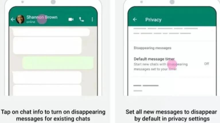 WhatsApp trabaja en nuevas configuraciones de tiempo para mensajes temporales