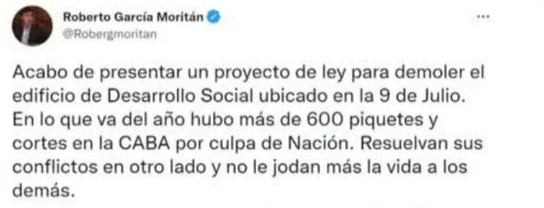 Jorge Rial apuntó muy fuerte contra Roberto García Moritán por su proyecto de ley: "Hace tonterías absolutas"