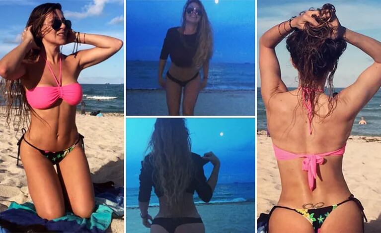 El lomazo de Mónica Ayos en las playas de Miami. (Fotos: Instagram)