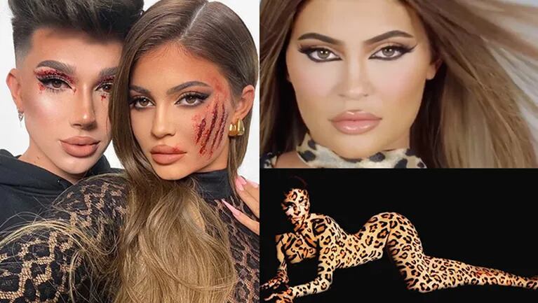 Kylie se caracterizó como un leopardo.