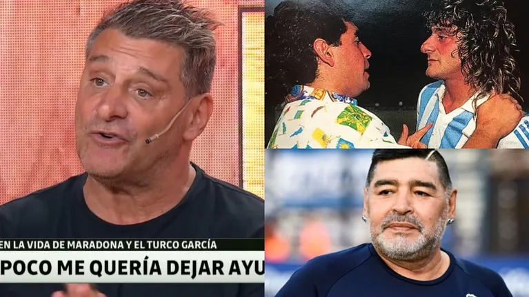 La confesión del Turco García sobre su relación con Diego Maradona: "Estuve distanciado dos años"
