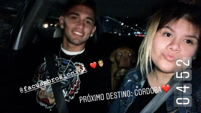 Morena Rial viajó con su novio a Córdoba para disfrutar de su embarazo en familia: "Los amo"