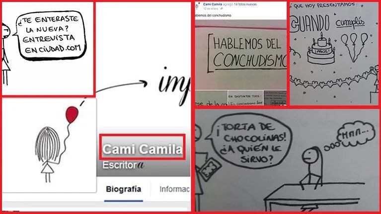Cami Camila y sus historietas furor en Facebook: "Renuncié a mi trabajo y me voy a dedicar a esto full time"