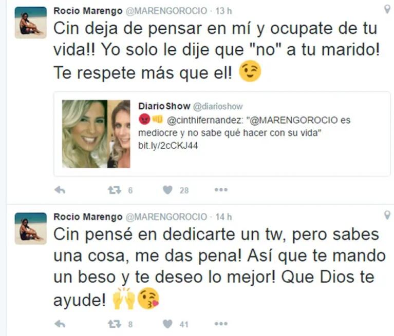Rocío Marengo, a pura ironía contra Cinthia Fernández por Matías Defederico: "Me das pena, te respeté más que tu marido"