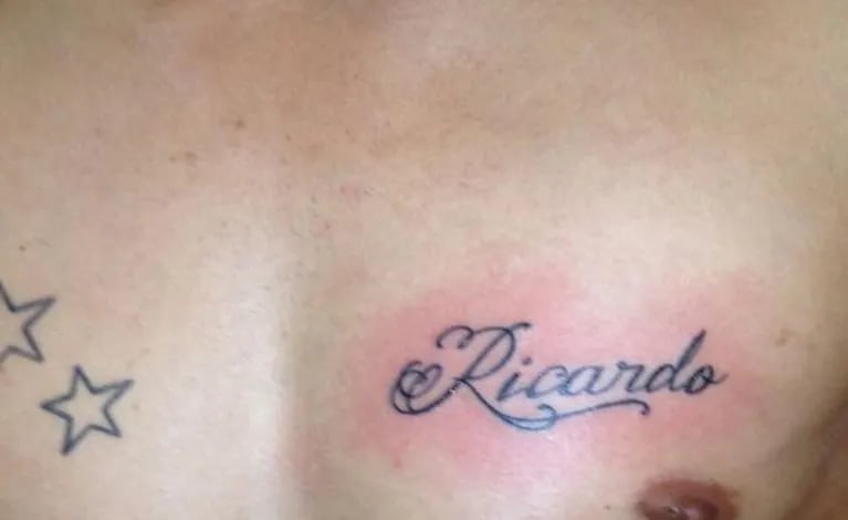 El tatuaje de Rodrigo Díaz terminado  (Foto: Twitter).