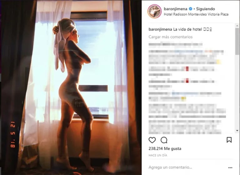 Jimena Barón publicó una foto desnuda: ¡su divertida respuesta cuando le preguntaron quién se la sacó!