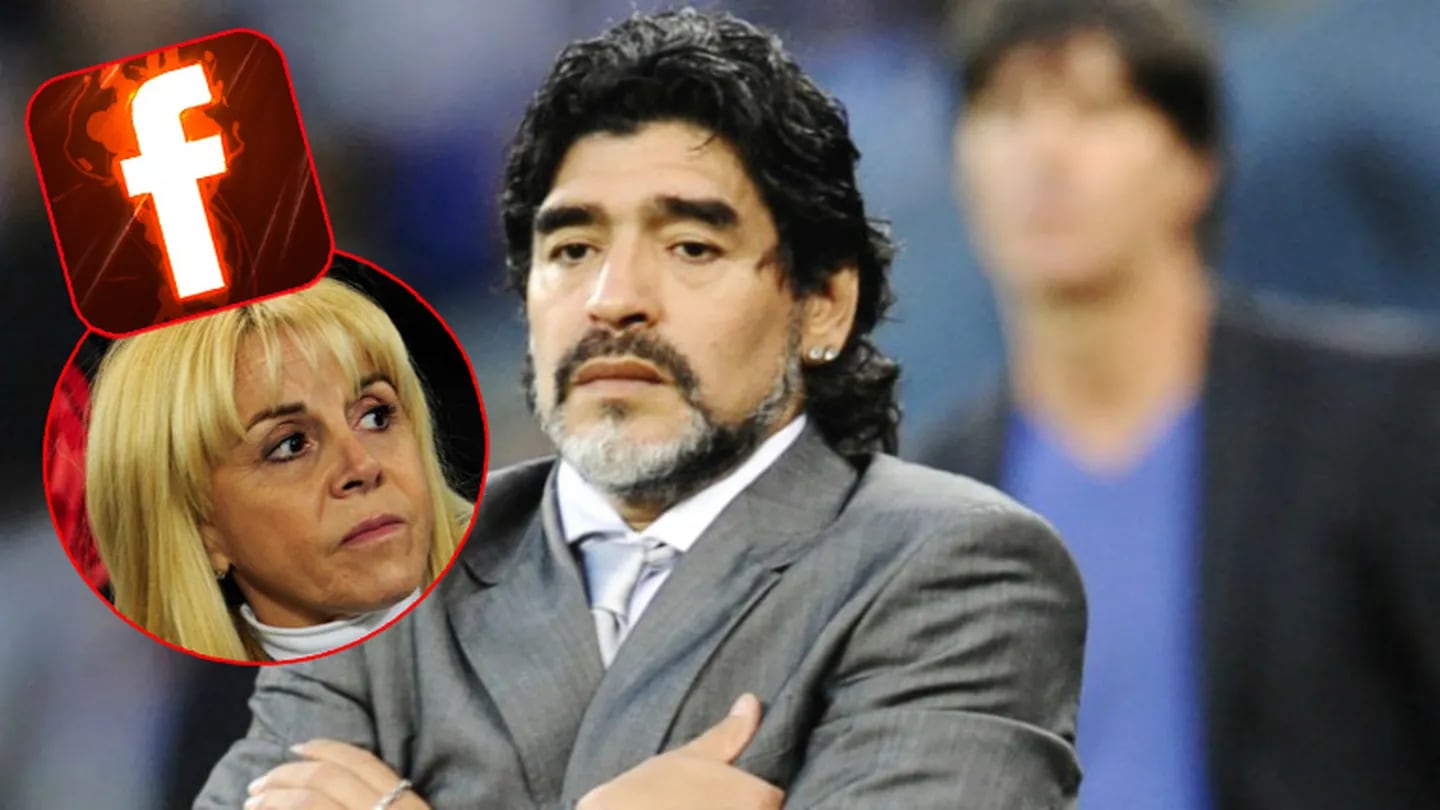 El enojo de Diego Maradona con Claudia Villafañe (Fotos: Web)