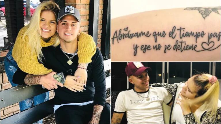 Enrique Sánchez habló del nuevo tatuaje de Morena Rial, dedicado a él (Fotos: Instagram)