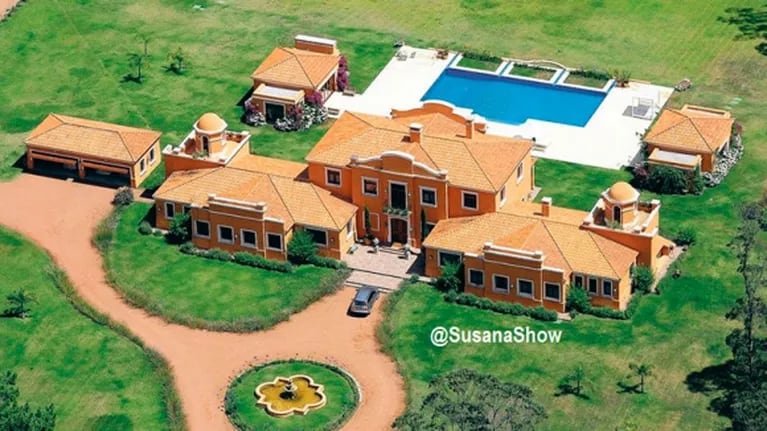 La súper mansión de 15 millones de dólares a la que Susana viajó para pasar su cuarentena en Uruguay