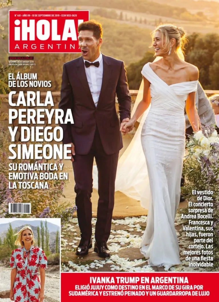 La boda súper top de Diego Simeone y Carla Pereyra en la Toscana italiana: invitados VIP y glamour