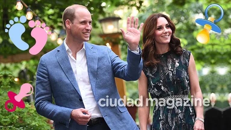 ¡Embarazo real! El príncipe William y Kate Middleton esperan su tercer hijo. (Foto: AFP)